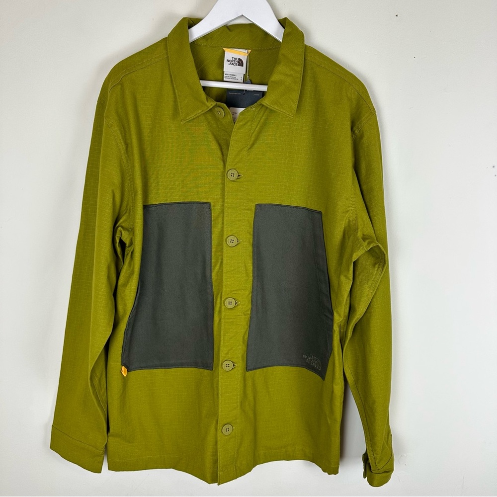 NWT The North Face Field Shacket in Moss Forest Taupe Green